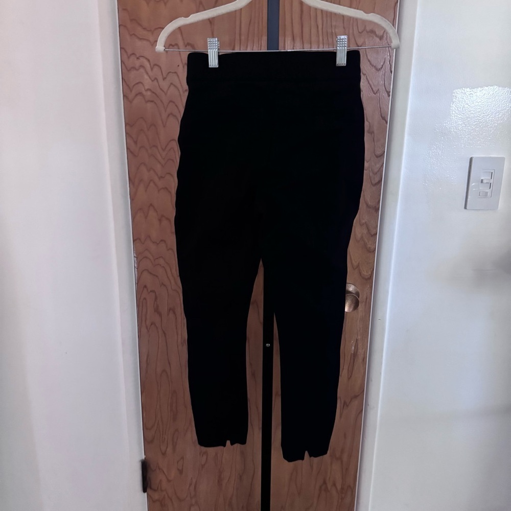Spanx black stretchy pull up pants Women XS petite